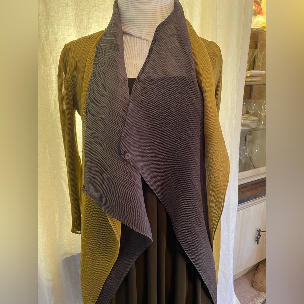 Reversible sheer jacket with a dress/skirt.  Perfect travel companion!